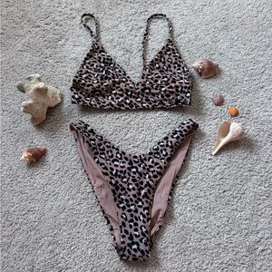 Aerie Leopard Print Bikini Set